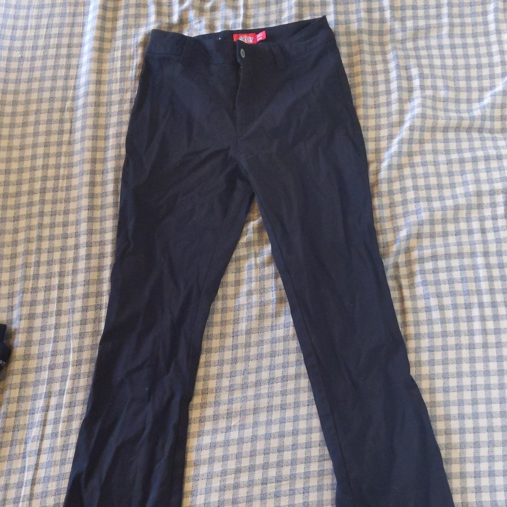 Dickies size 0 bootcut black pants
